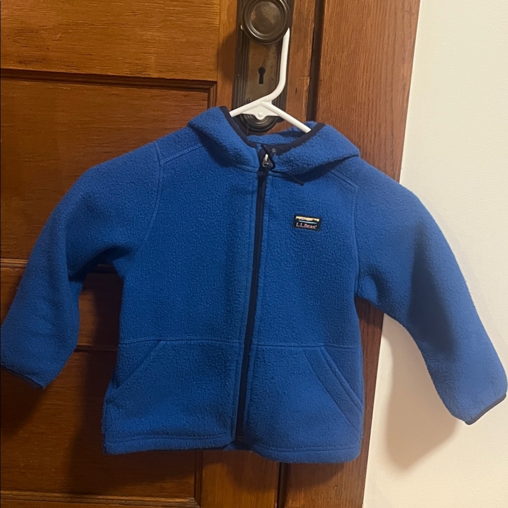 L.L. Bean Royal Blue Kids Fleece Zip Hoodie